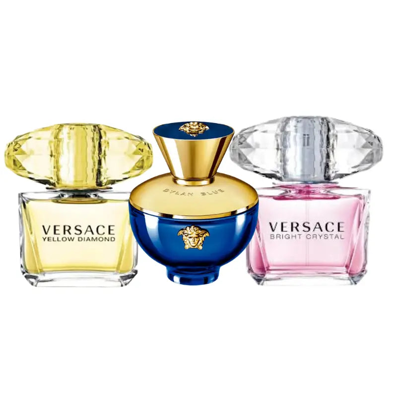 Kit 3 Perfumes Bright Crystal, Yellow Diamond, Dylan Blue 100ml