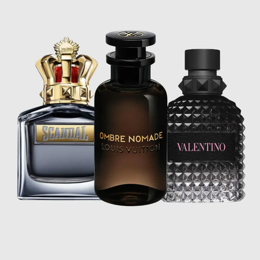 Kit 3 Perfumes Ombre Nomade, Scandal Man, Born in Roma 100ml